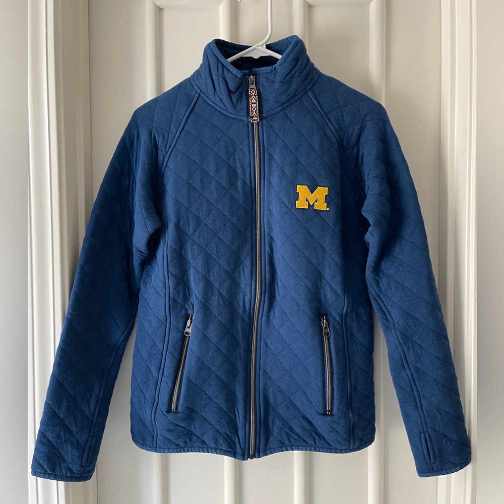 Michigan Blue Quilted Junior Jacket